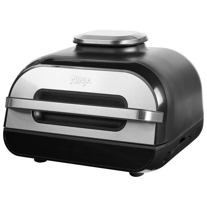 Ninja Foodi AG551EU Max Griglia e Friggitrice ad Aria con Sonda Digitale da Cucina 3.8 Litri 6 Funzioni di Cottura 2460 W Grigio-Argento