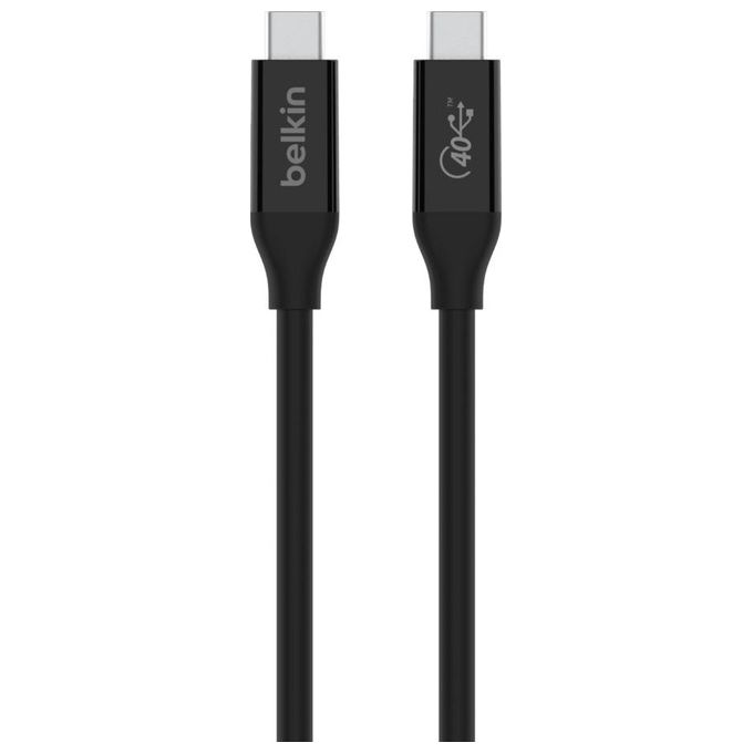 Belkin INZ001bt0.8MBK Cavo USB 0.8mt USB4 Gen 3x2 USB-C Nero