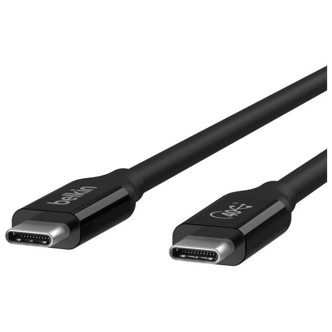 Belkin INZ001bt0.8MBK Cavo USB 0.8mt USB4 Gen 3x2 USB-C Nero