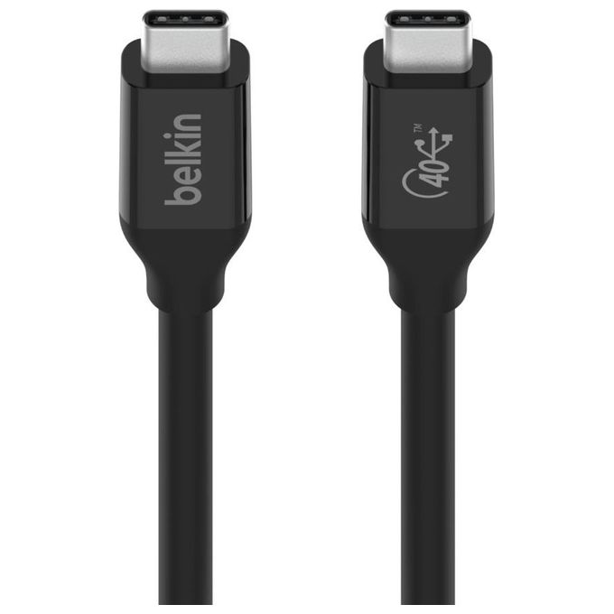Belkin INZ001bt0.8MBK Cavo USB 0.8mt USB4 Gen 3x2 USB-C Nero