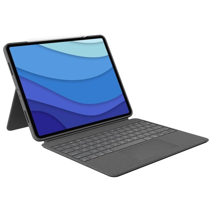 Logitech Combo Touch Custodia con Tastiera per iPad Pro 12.9'' Oxford Grey