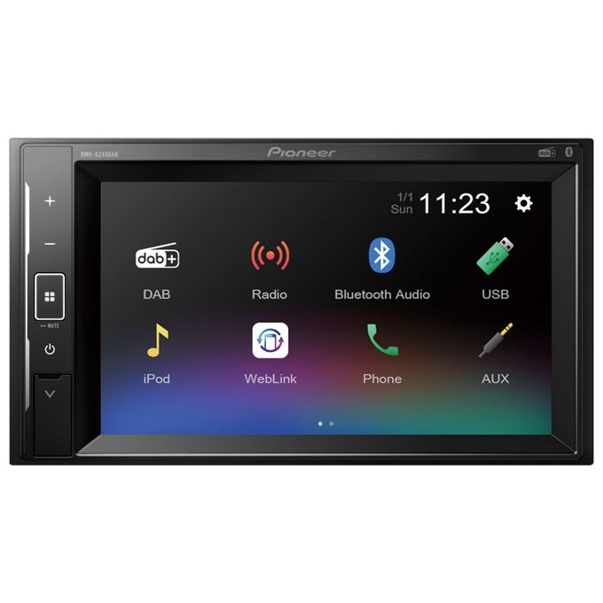 Pioneer DMH-A240DAB Monitor Bluetooth Touch-Screen 6.2'' Dab-Dab+ Usb Bluetooth Slim