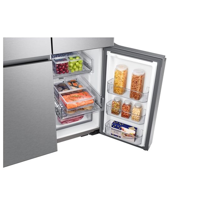 Samsung RF65A967ESR Frigorifero Side by Side Quattro Porte Capacita' 647 Litri Classe energetica E Beverage Center Easy Access Control 182,5 cm Silver