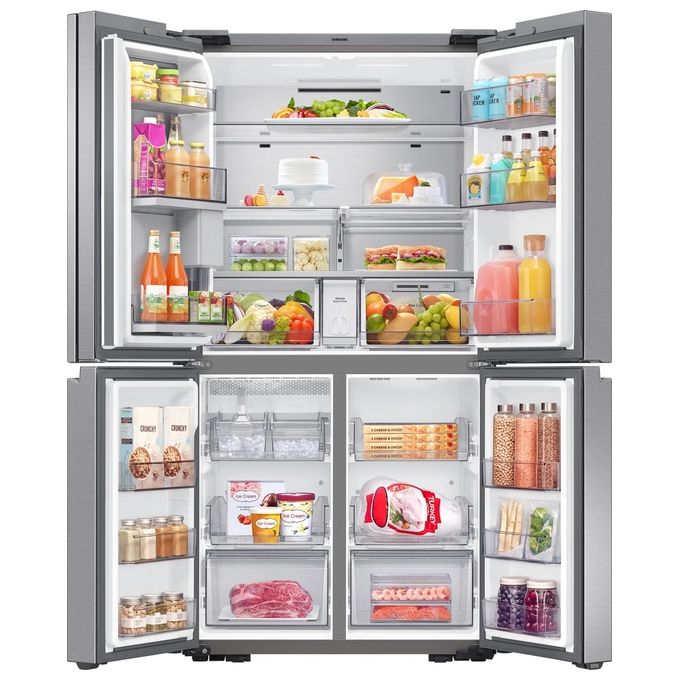 Samsung RF65A967ESR Frigorifero Side by Side Quattro Porte Capacita' 647 Litri Classe energetica E Beverage Center Easy Access Control 182,5 cm Silver