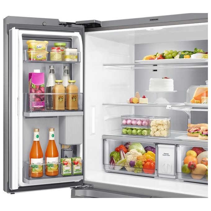 Samsung RF65A967ESR Frigorifero Side by Side Quattro Porte Capacita' 647 Litri Classe energetica E Beverage Center Easy Access Control 182,5 cm Silver