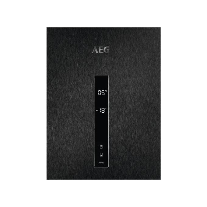 AEG RCB732D5MB Frigorifero Combinato Capacita' 330 Litri Classe energetica D Total No Frost Illuminazione LED Cooling 360 186 cm Acciaio Inox Nero
