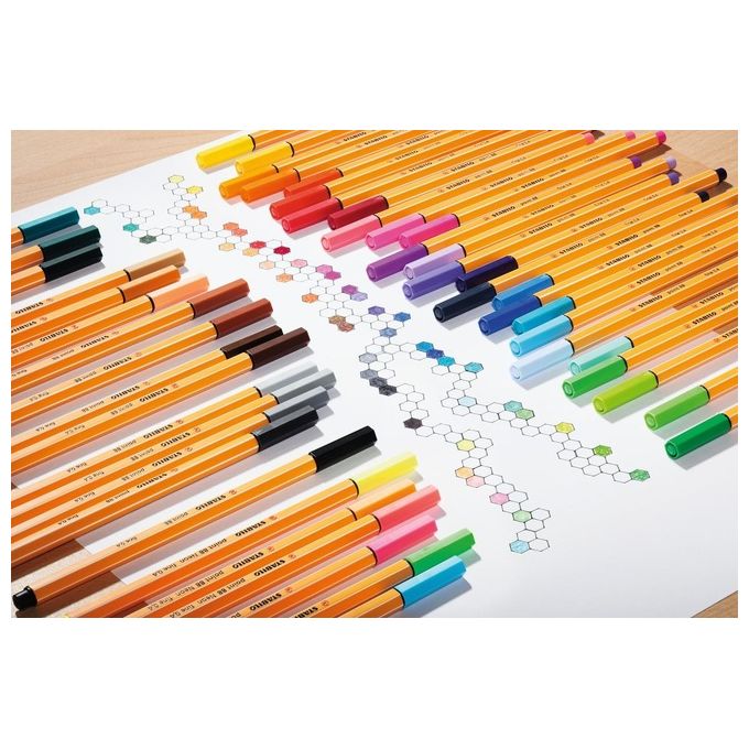 STabilo confezione 10Pz Fineliner Point 88 Giallo