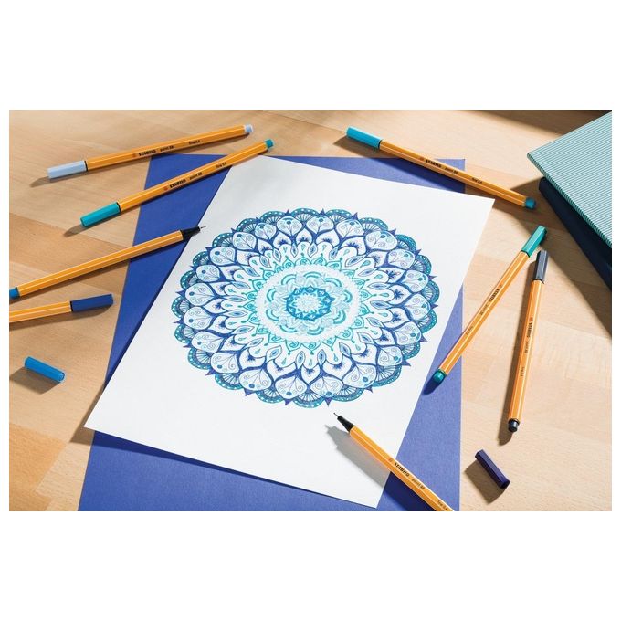 STabilo confezione 10Pz Fineliner Point 88 Giallo