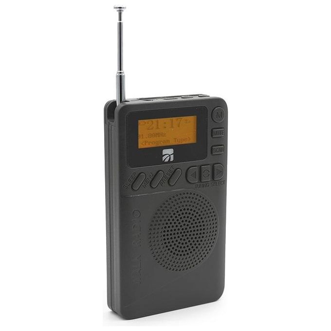 Xtreme Mini Radio Db-9 Dab Portatile Analogico e Digitale Nero