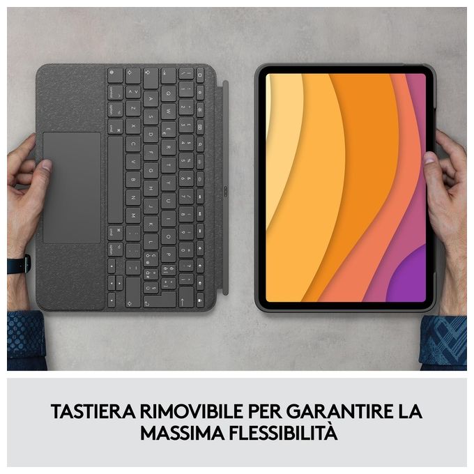 Logitech Combo Touch Grigio Smart Connector Italiano