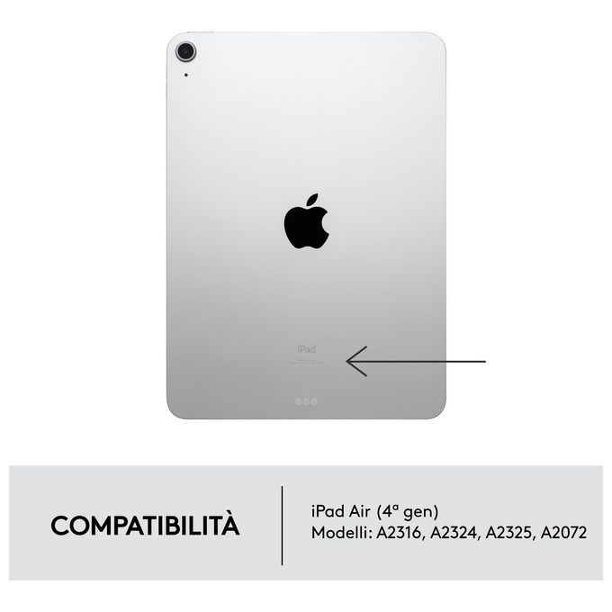 Logitech Combo Touch Grigio Smart Connector Italiano