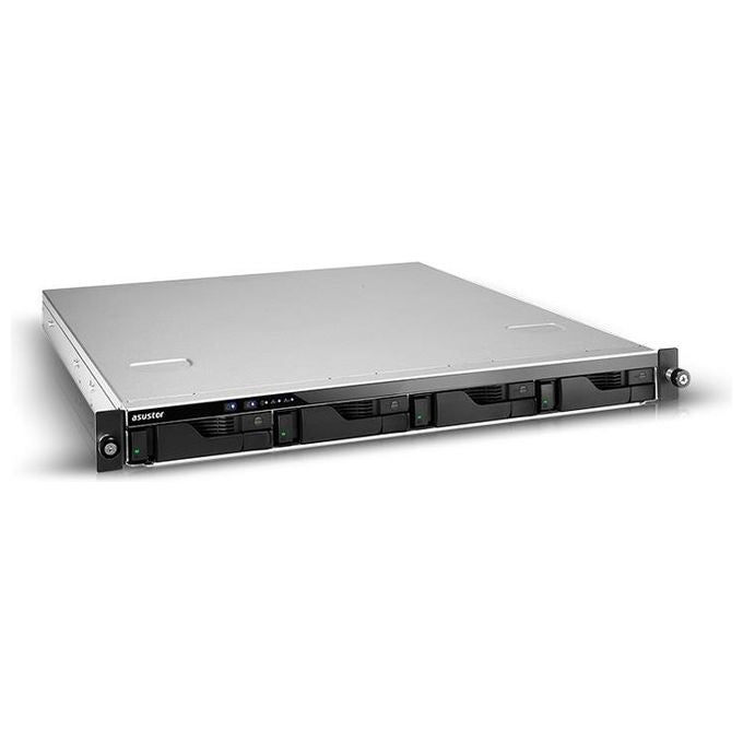 Asustor Lockerstor 4 AS6504RD 4 bay Nas - Case di archiviazione di Rete Quad Core 2.1 GHz CPU 8 GB RAM DDR4