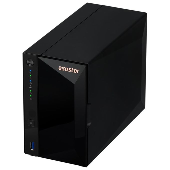 Asustor NAS per 2 Hdd-ssd 3.5'-2,5'sata3 6gb-s no hd