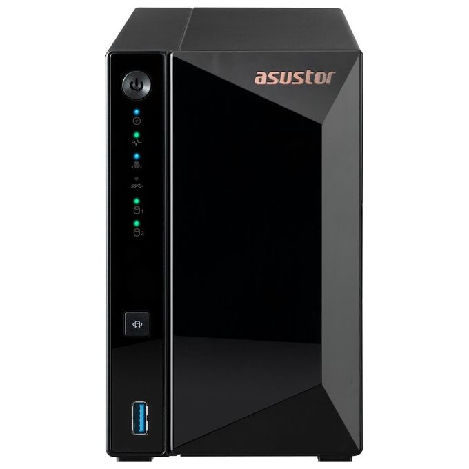 Asustor NAS per 2 Hdd-ssd 3.5'-2,5'sata3 6gb-s no hd