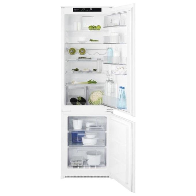 Electrolux KNT7TF18S  Serie 600 Frigorifero Combinato da Incasso 254 Litri Classe Energetica F TwinTech Total No Frost FlexiShelf 177,2 cm Bianco