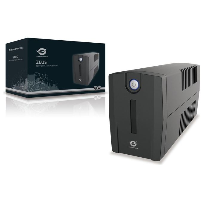 Conceptronic ZEUS01ES Gruppo di Continuita' Ups a Linea Interattiva 650Va 360W 2 Prese Ac