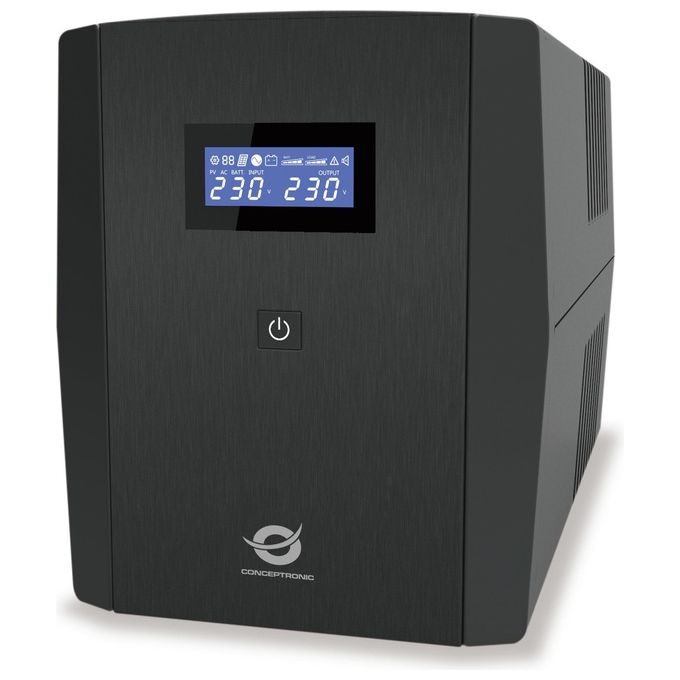 Conceptronic ZEUS04EM Gruppo di Continuita' UPS a Linea Interattiva 2200VA 1320W 5 Prese AC