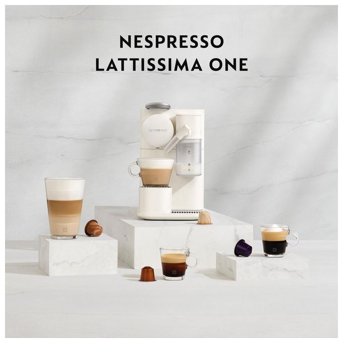 De'Longhi Lattissima One EN510.W, Macchina per Espresso Automatica, 1 Litro, Bianco