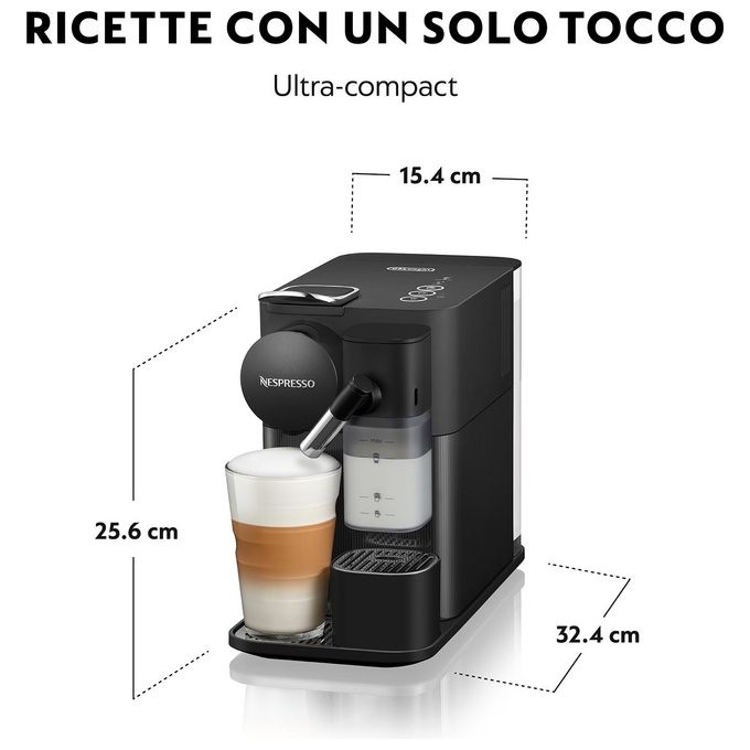 De'Longhi Lattissima One EN510.B, Macchina per Espresso Automatica, Nera