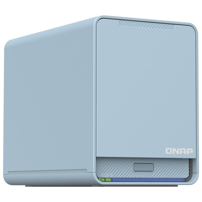Qnap QMiroPlus-201W NAS Desktop Collegamento Ethernet LAN Blu J4125