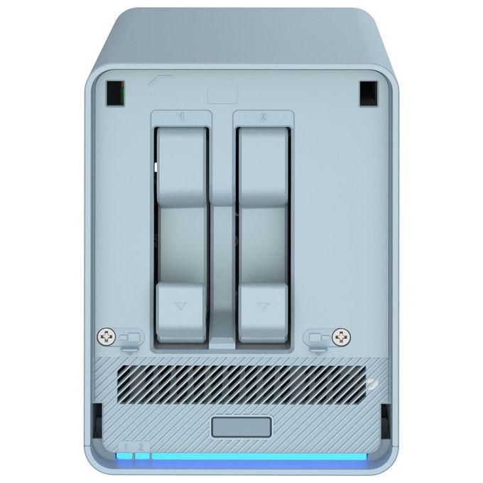 Qnap QMiroPlus-201W NAS Desktop Collegamento Ethernet LAN Blu J4125