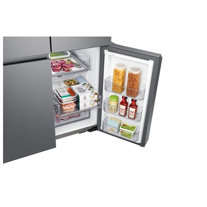 Samsung RF65A90TFS9-ES Frigorifero Side by Side 4 Porte Serie Rf9000ac Capacita' 650 Litri Classe energetica F Triple Cooling System Cool Select Plus WiFi 1825cm Inox