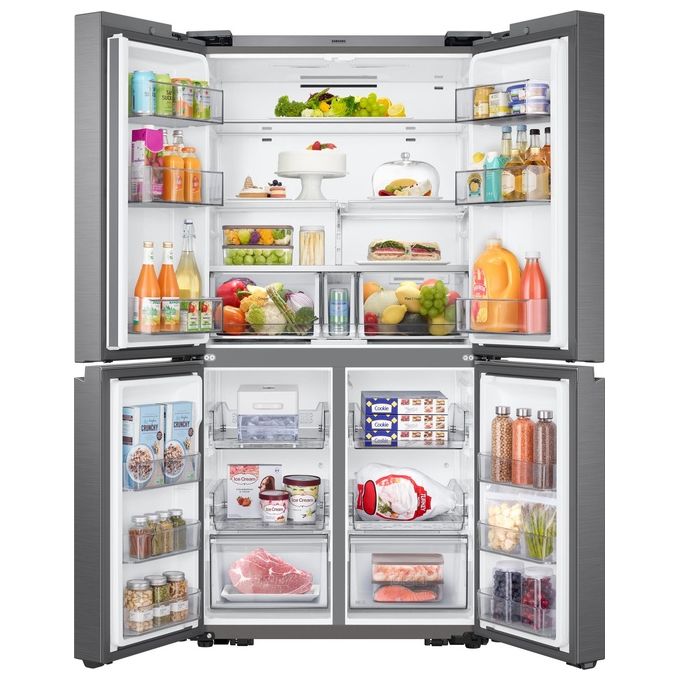 Samsung RF65A90TFS9-ES Frigorifero Side by Side 4 Porte Serie Rf9000ac Capacita' 650 Litri Classe energetica F Triple Cooling System Cool Select Plus WiFi 1825cm Inox