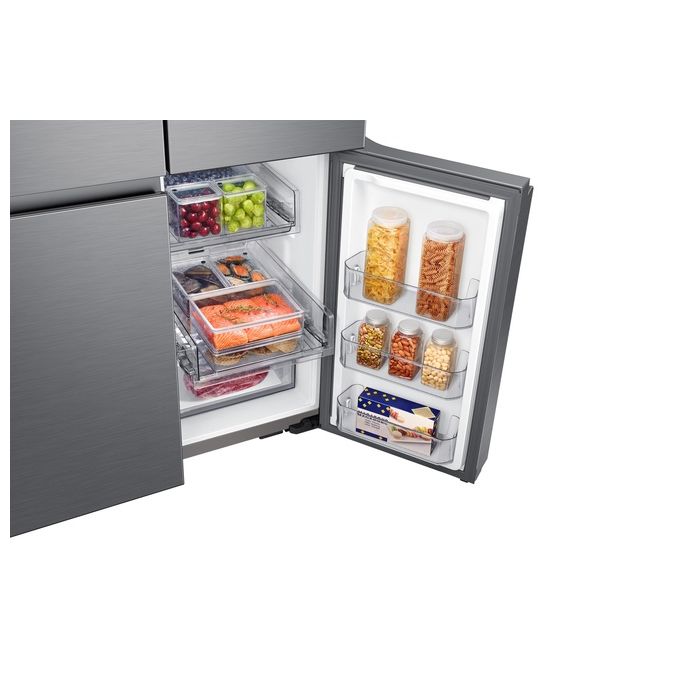 Samsung RF65A90TFS9-ES Frigorifero Side by Side 4 Porte Serie Rf9000ac Capacita' 650 Litri Classe energetica F Triple Cooling System Cool Select Plus WiFi 1825cm Inox
