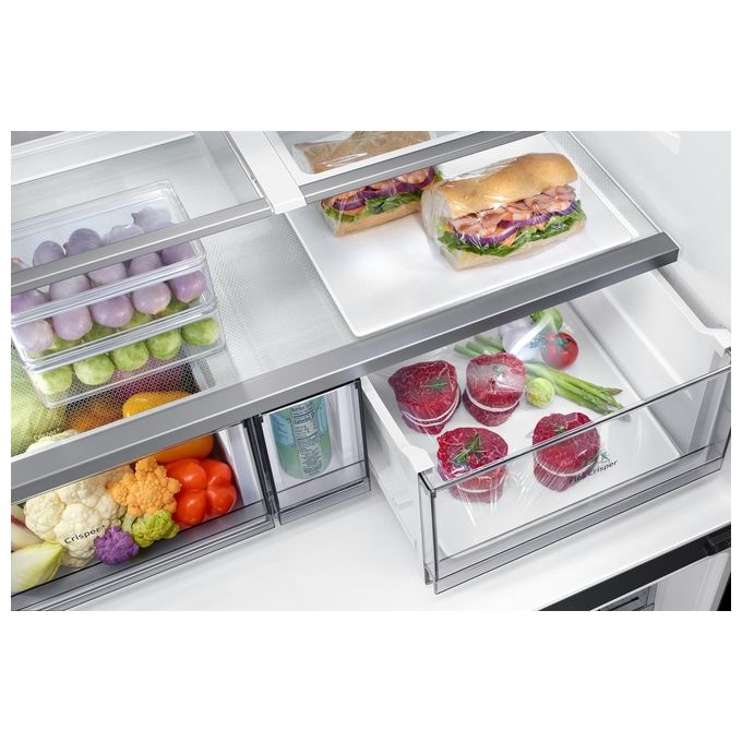 Samsung RF65A90TEB1 Frigorifero Quattro Porte Side by Side Capacita' 650 Litri Classe energetica E Total No Frost 182,5 cm Nero