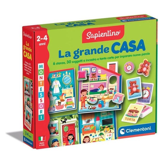 Clementoni Gioco Educativo Sapientino Baby Montessori La Grande Casa