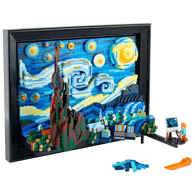 LEGO Ideas set costruzione 3D notte stellata di Van Gogh 2316 pezzi per adulti 21333
