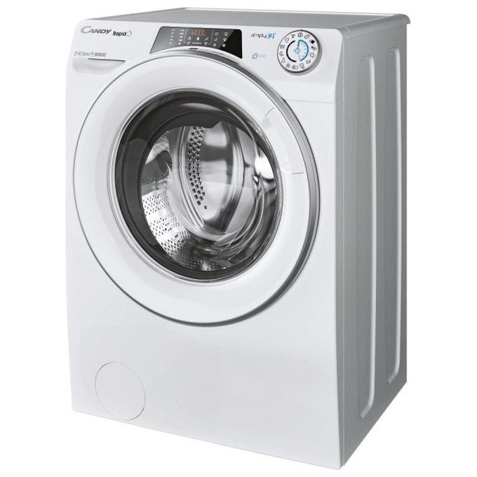 Candy RO41274DWMSE-1-S Rapido' Lavatrice Slim Carica Frontale Snap and Wash Classe energetica A Capacita' di carico 7 Kg Centrifuga 1200 giri Profondita' 45 cm Motore Inverter BPM
