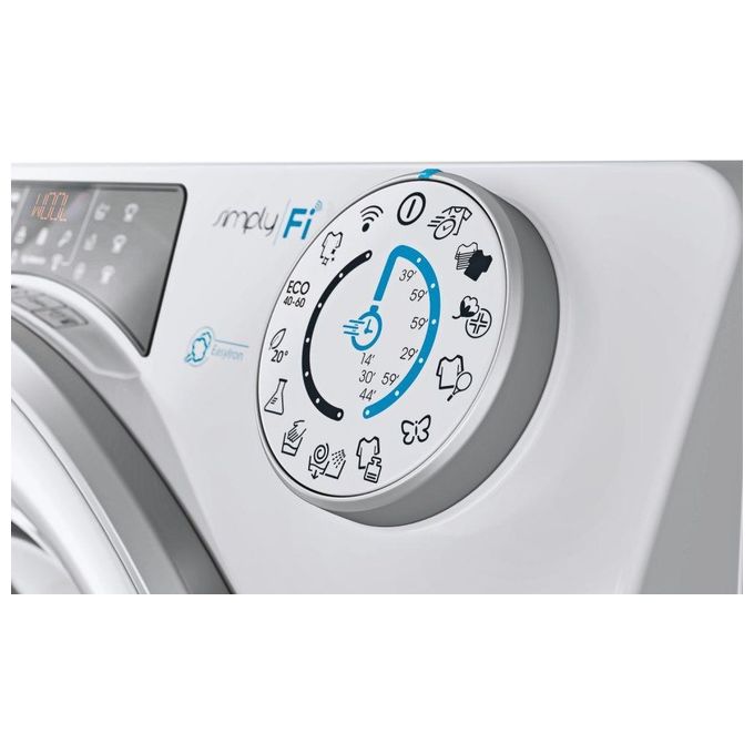 Candy RO41274DWMSE-1-S Rapido' Lavatrice Slim Carica Frontale Snap and Wash Classe energetica A Capacita' di carico 7 Kg Centrifuga 1200 giri Profondita' 45 cm Motore Inverter BPM