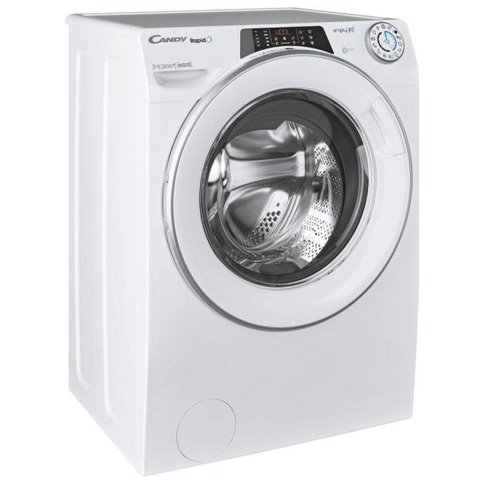 Candy RO41274DWMSE-1-S Rapido' Lavatrice Slim Carica Frontale Snap and Wash Classe energetica A Capacita' di carico 7 Kg Centrifuga 1200 giri Profondita' 45 cm Motore Inverter BPM