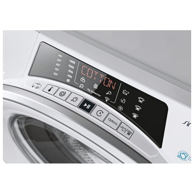 Candy RO14126DWMSE-S Rapido' Lavatrice Carica Frontale Snap and Wash Controllo vocale Classe energetica A+++ Capacita' di carico 12 kg Centrifuga 1400 giri Motore Inverter Wifi