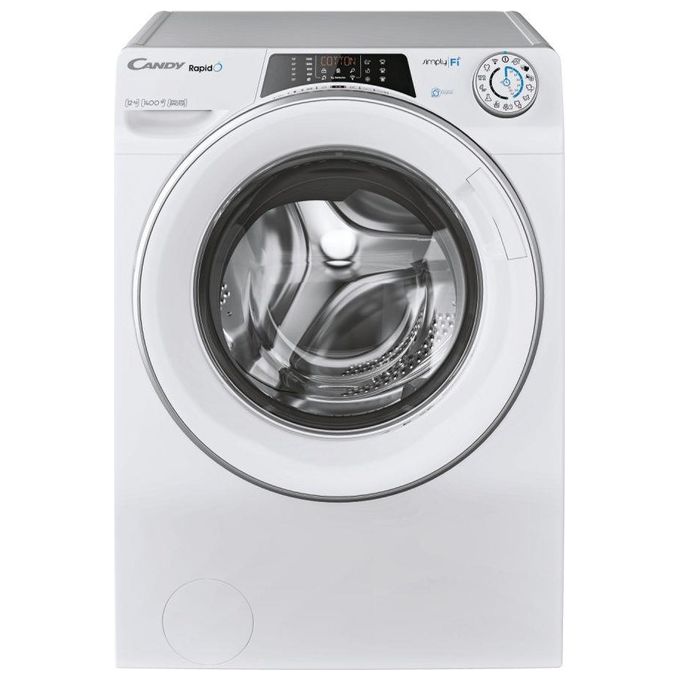 Candy RO14126DWMSE-S Rapido' Lavatrice Carica Frontale Snap and Wash Controllo vocale Classe energetica A+++ Capacita' di carico 12 kg Centrifuga 1400 giri Motore Inverter Wifi