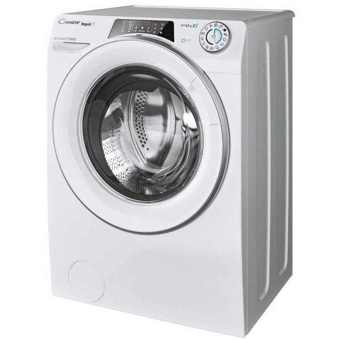 Candy RO14126DWMSE-S Rapido' Lavatrice Carica Frontale Snap and Wash Controllo vocale Classe energetica A+++ Capacita' di carico 12 kg Centrifuga 1400 giri Motore Inverter Wifi