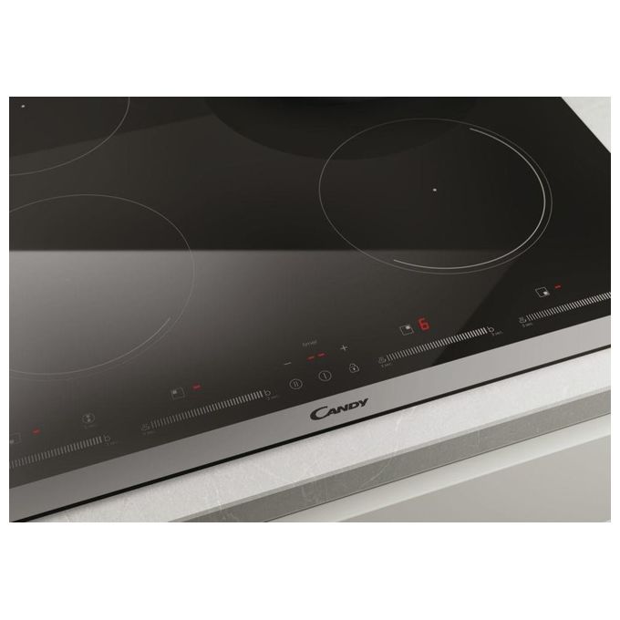 Candy CIES642MCTT Essence Piano Cottura a Induzione 4 zone Comandi touch Controllo indipendente multi slider Power management 60 cm 9 livelli di potenza Vetroceramica Nero
