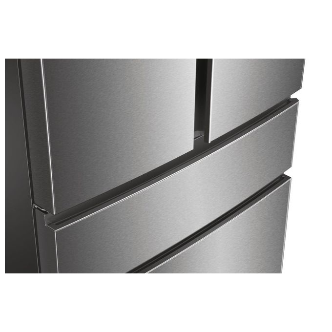 Haier FD 100 Serie 7 HB26FSSAAA Frigorifero Side-by-Side Libera Installazione 750 Litri Classe Energetica E Argento-Titanio
