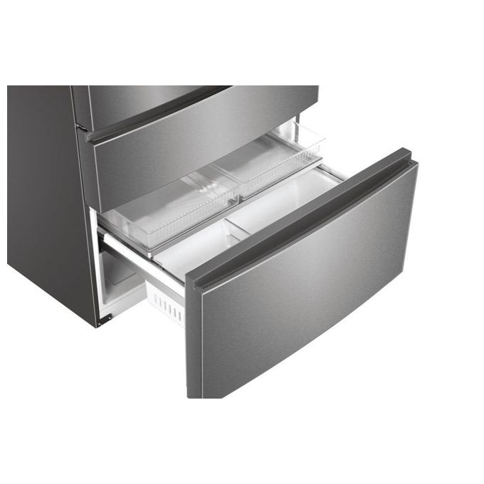 Haier FD 100 Serie 7 HB26FSSAAA Frigorifero Side-by-Side Libera Installazione 750 Litri Classe Energetica E Argento-Titanio