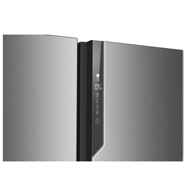 Haier FD 100 Serie 7 HB26FSSAAA Frigorifero Side-by-Side Libera Installazione 750 Litri Classe Energetica E Argento-Titanio