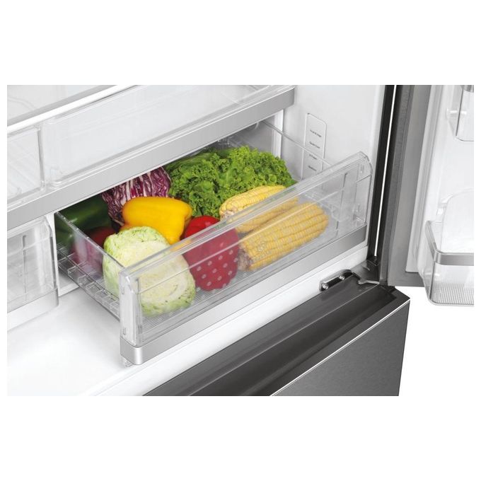 Haier FD 100 Serie 7 HB26FSSAAA Frigorifero Side-by-Side Libera Installazione 750 Litri Classe Energetica E Argento-Titanio