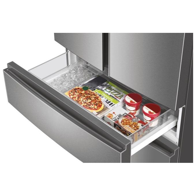 Haier FD 100 Serie 7 HB26FSSAAA Frigorifero Side-by-Side Libera Installazione 750 Litri Classe Energetica E Argento-Titanio