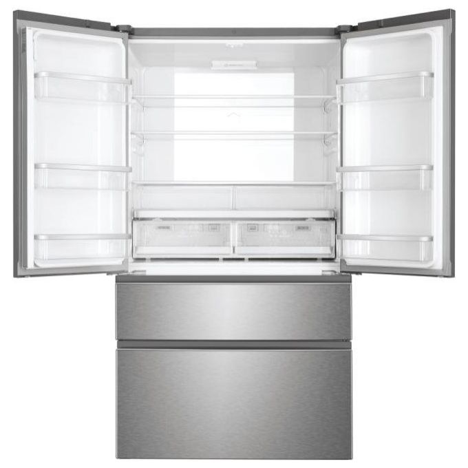 Haier FD 100 Serie 7 HB26FSSAAA Frigorifero Side-by-Side Libera Installazione 750 Litri Classe Energetica E Argento-Titanio