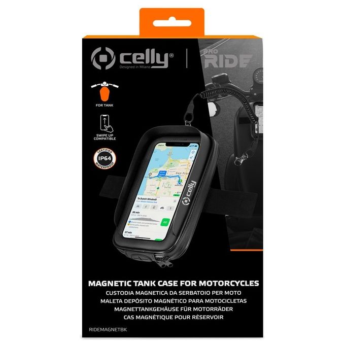 Celly Magnetic Motorbike Holder Nero