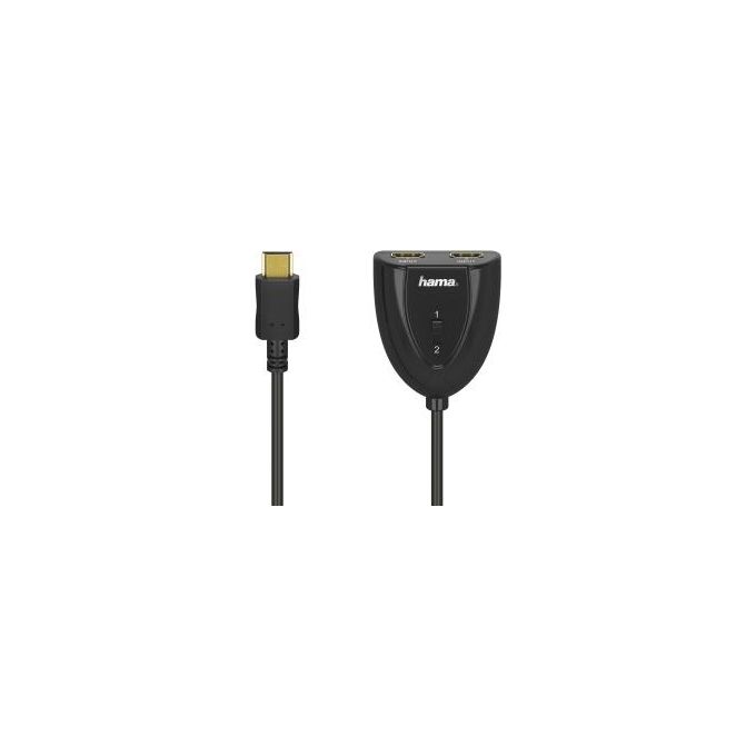 Hama Sdoppiatore Hdmi M-2 Hdmi F Connettori Dorati Compatibile HDCP