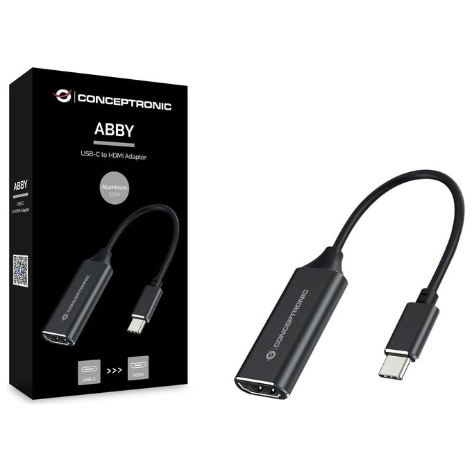Conceptronic ABBY03B Adattatore Usb C a Hdmi