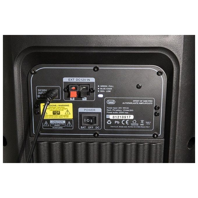 Trevi XF 3400 PRO Altoparlante Speaker Amplificato Fire Flame