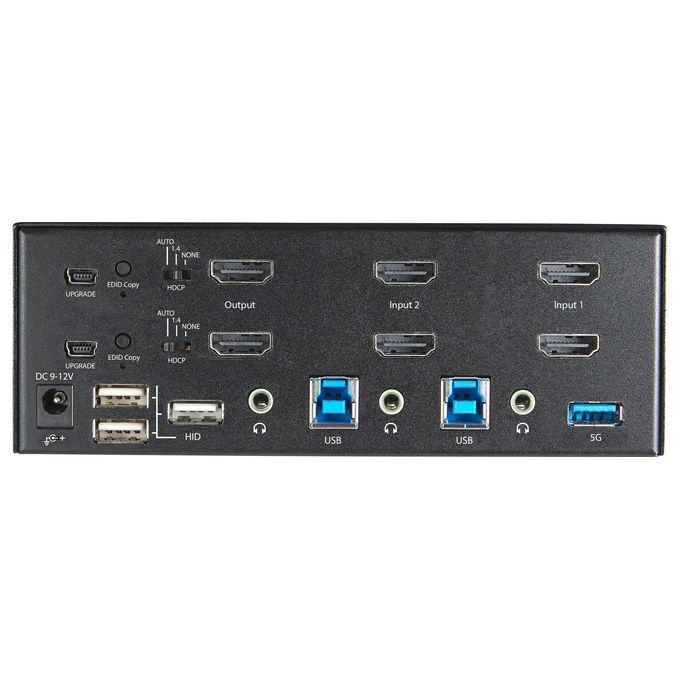 StarTech.com SV231DHU34K6 Switch per Keyboard-Video-Mouse Nero