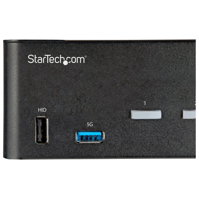 StarTech.com SV231DHU34K6 Switch per Keyboard-Video-Mouse Nero